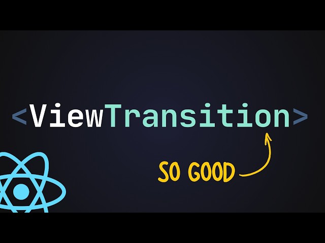 ViewTransition: The BEST Way to Animate React Components