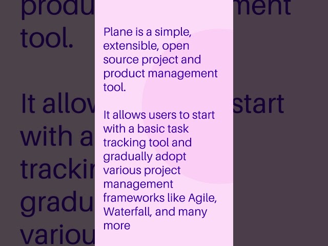 #Plane #shorts #projectmanagement  #jira #opensource