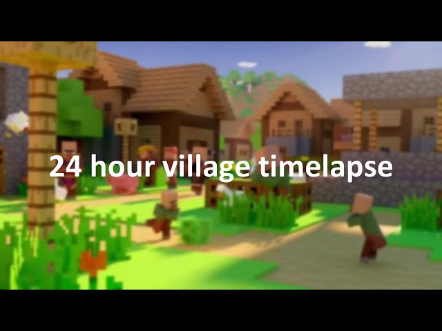24 hour village timelapse [4K 360°]