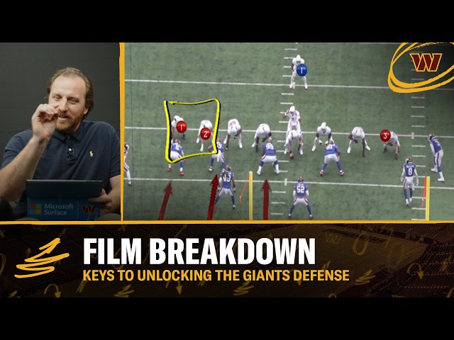 Small Ways To Exploit This GIANTS Defense! | Film Breakdown Show | Washington Commanders | NFL