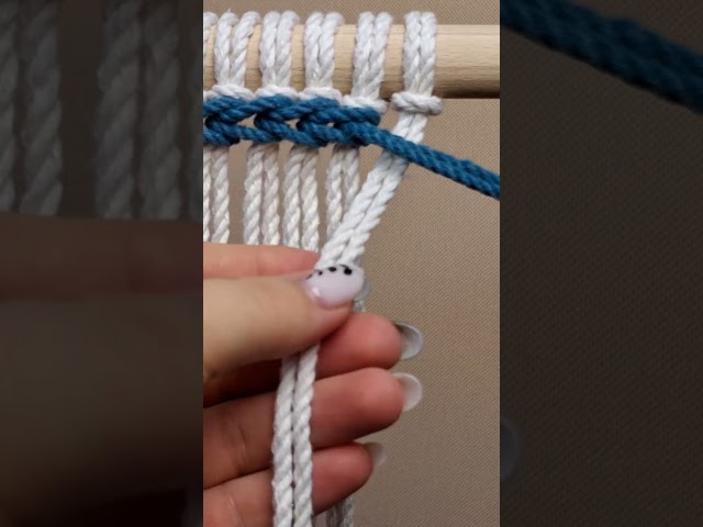 Macrame braid pattern ❤️ #macrametutorial #macrame #handmade