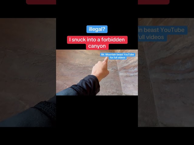 I went inside❌ the BIG forbidden Canyon
