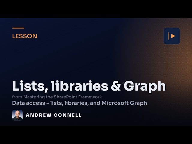 SPFx Data Access: SharePoint REST API & Microsoft Graph