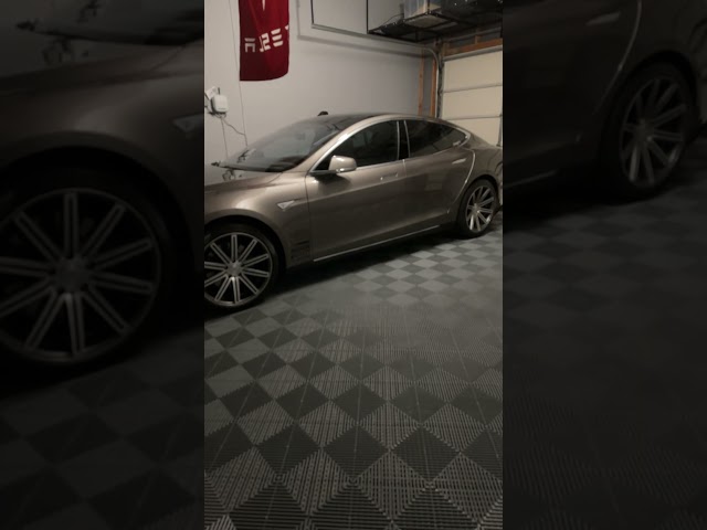 Swisstrax with my Tesla! #automobile #swisstrax #tesla #teslamodels #2015teslamodels #swisstrax