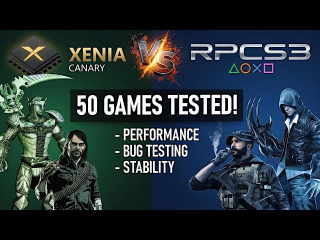 RPCS3 vs Xenia | Which emulator runs best? 50 games tested! 🤩