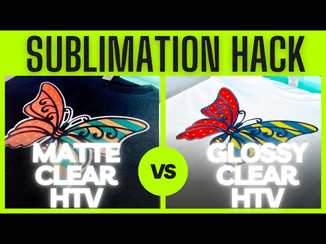 SUBLIMATION ON CLEAR HTV | SUBLIMATION FOR BEGINNERS | SUBLIMATION ON DARK FABRIC HACK