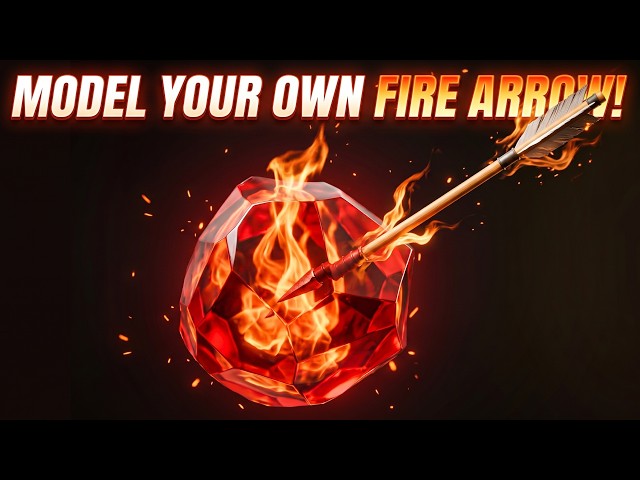 I Modeled my Own Fire Arrow from Ocarina of Time