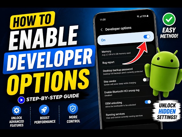 How to enable developer option on Android device
