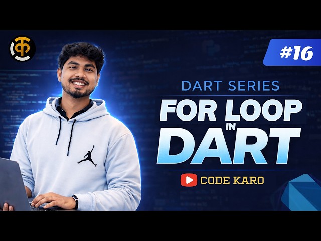 For Loop in Dart Explained 🔥 | Dart For Loop for Beginners | Code Karo.