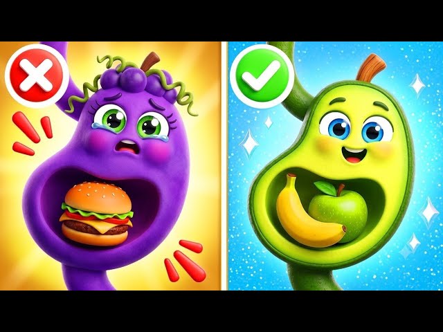 👶🍓 Let’s Eat Healthy! Fun Food Adventure 🌈✨