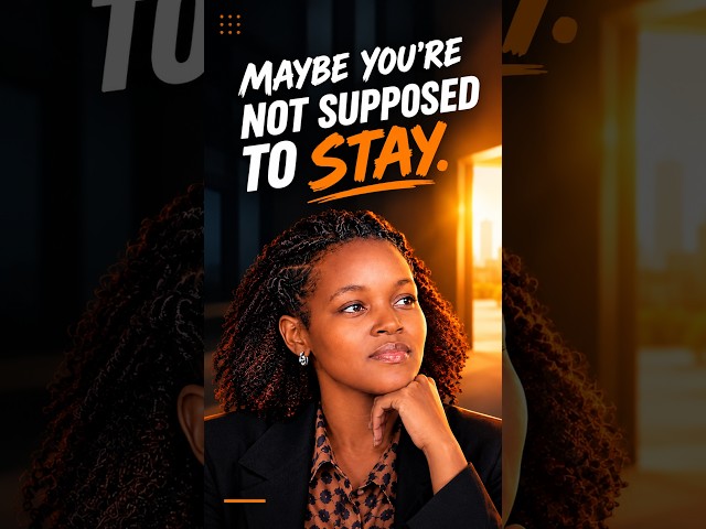 What if you’re not supposed to stay? #lifelessons #motivation #mindset