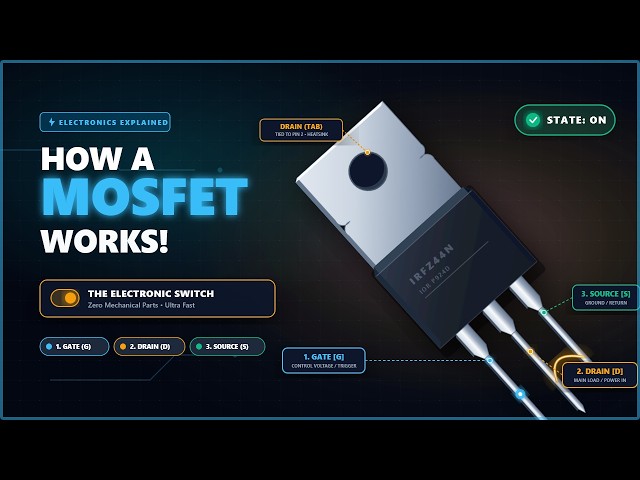 How a MOSFET Works: The Electronic Switch Explained