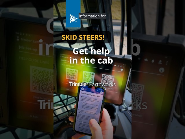 Get help in the cab as you work with Trimble Earthworks