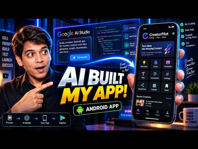 I Built an App Using AI… WITHOUT CODING 🤯 | Google AI Studio