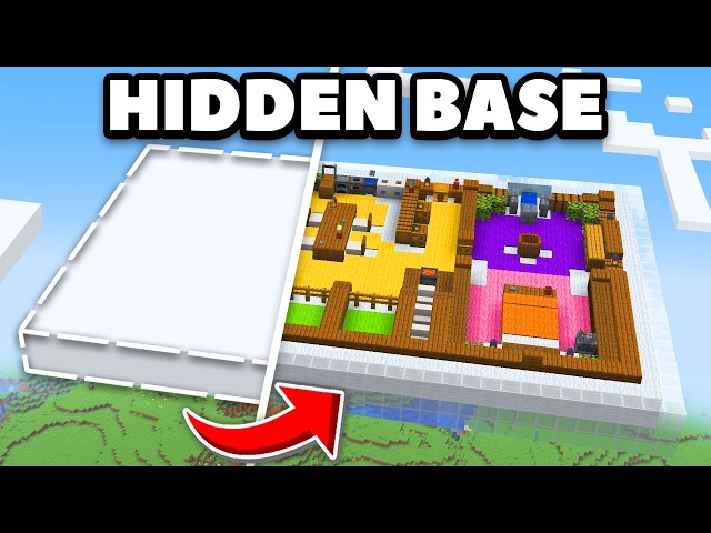 I Built a Secret Base in the Sky in Minecraft Hardcore