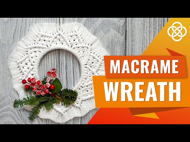 Macrame Christmas Wreath Tutorial | Macrame diy | Macrame Christmas Wreath Ornaments