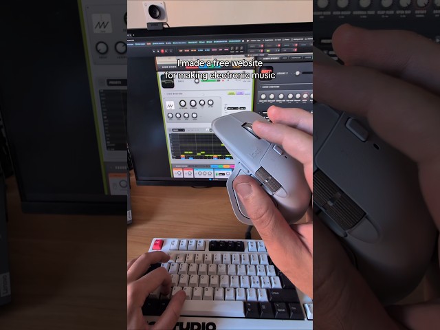 I made a free website to make music! / #musicproduction #producer #techno #daw
