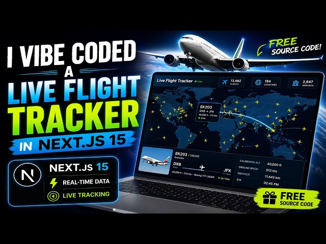 I Vibe Coded a Live Flight Tracker in Next.js 15 (Free Source Code)
