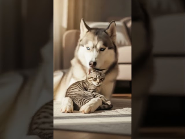 Most Adorable Cat and Dog Friendship