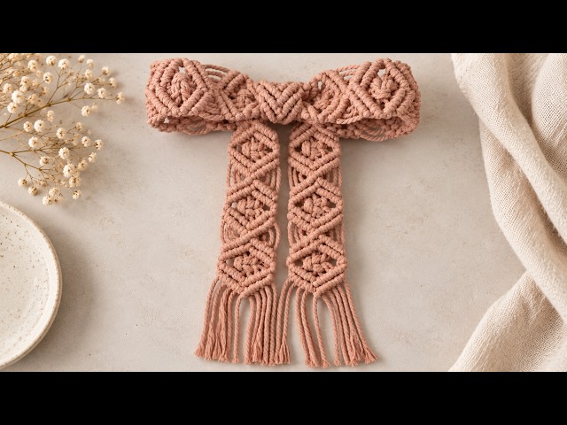 DIY Oversized Macrame Bow 🎀 | Big Bow Trend Tutorial