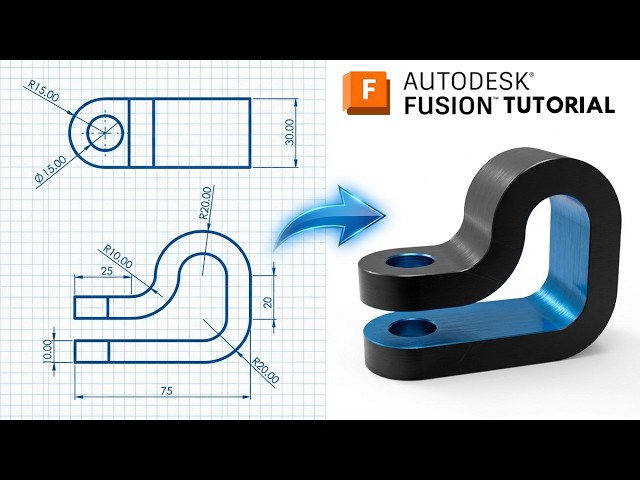 Fusion 360 From Zero |Thin Extude and Full Round Fillet Tutorial #12