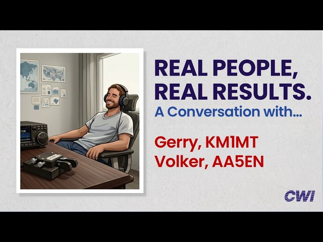 Gerry KM1MT, Volker AA5EN Conversation #hamradio #morse #morsecode #ragchew #pota
