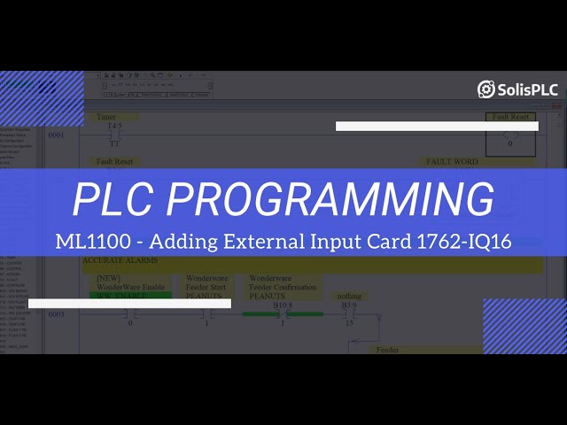 MicroLogix 1100 RSLogix 500 External IO PLC Programming Tutorial