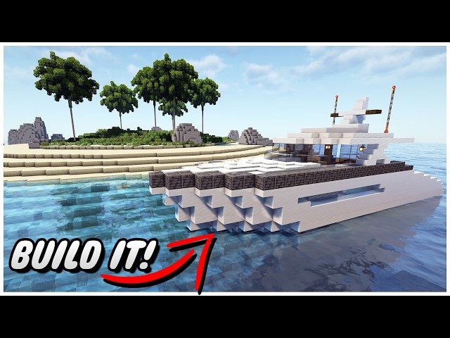 How To Build a Yacht in Minecraft - Step-by-Step Tutorial!