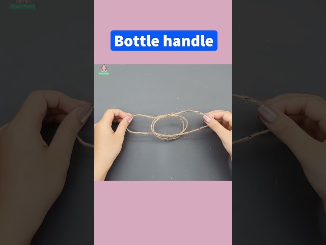 How to tie bottle sling knot  #diy #tipsandtricks #tips