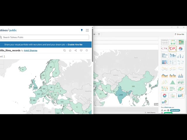 Tableau Desktop Tutorial 2026 | Installation, Excel Data Visualization & Maps