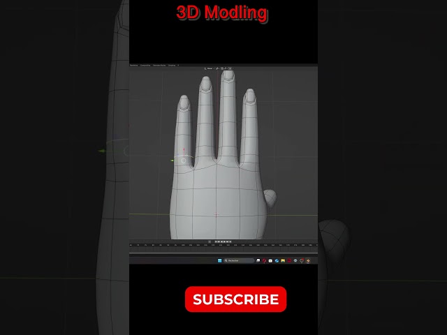 How to make a hand in blender #blender #blender3dmodeling #freestor