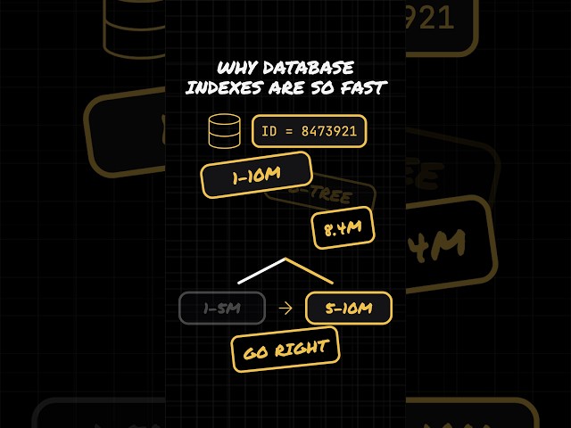 Why Database Indexes Are So Fast  #coding #systemdesign #softwaredevelopment
