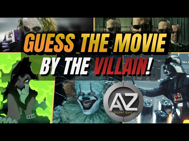 Movie Quiz - Guess the Film by the VILLAIN! ¦ NO TALKING QUIZ