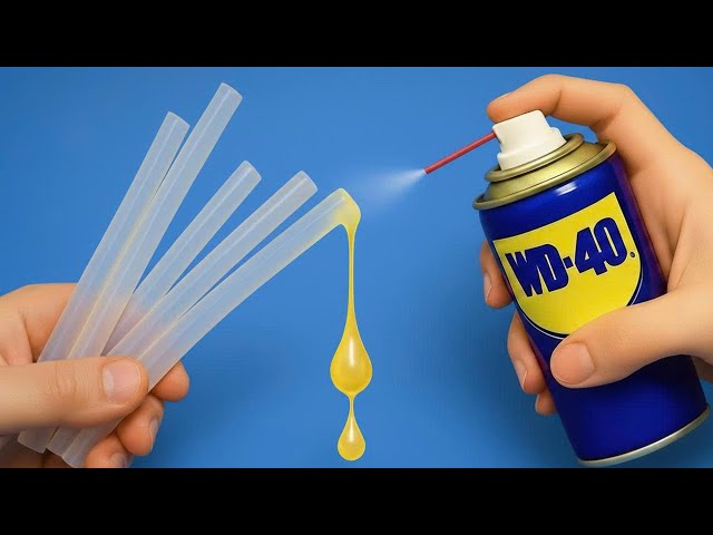 99% of People Don’t Know This! Spray WD-40 on Hot Glue and Repair Any Plastic Crack in Your Home!