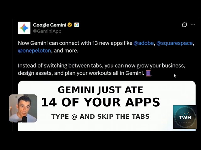 Google Just Wired 14 Apps Into Gemini (Type @ and Skip the Tabs)