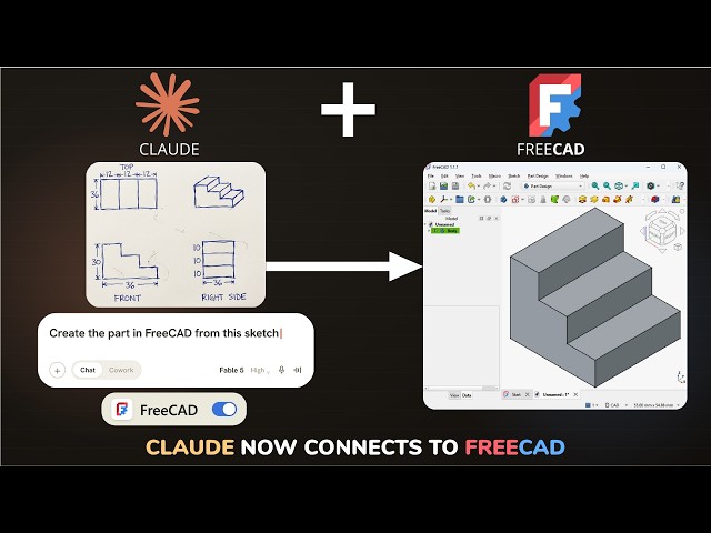 I Connected Claude AI to FreeCAD (And It Models Parts Like an Engineer)