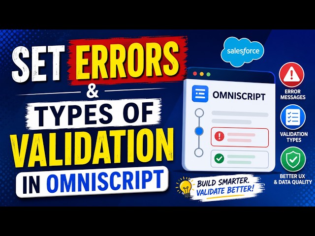 The Complete Guide to Set Errors & Validation Types in OmniScript