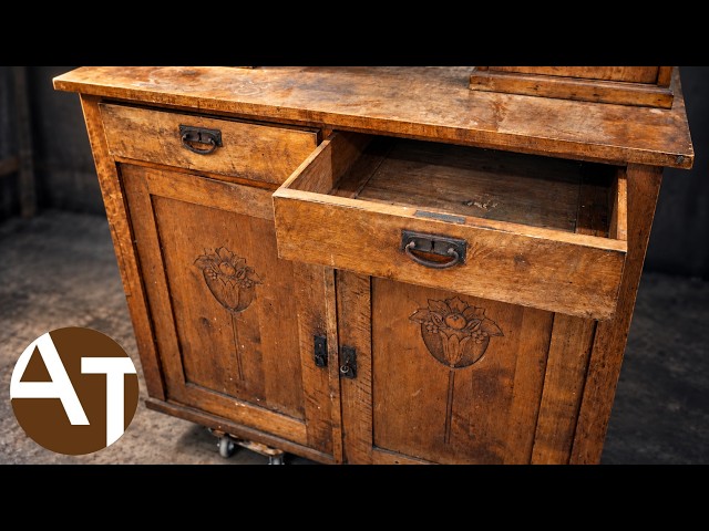 THIS IS ACTUALLY BEAUTIFUL CABINET. 1930's CHINA CABINET RESTORATION