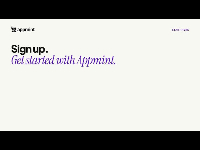 Getting Started with Appmint: Signup and Your First Setup