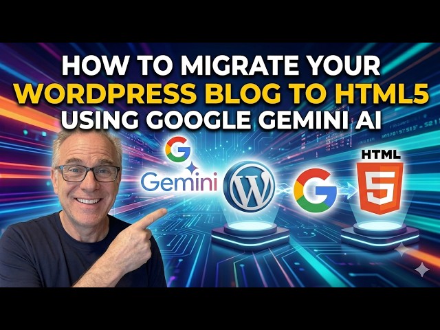 Migrate your WordPress blog to HTML5 Using Google Gemini AI | Step-by-Step Tutorial (Part 1)