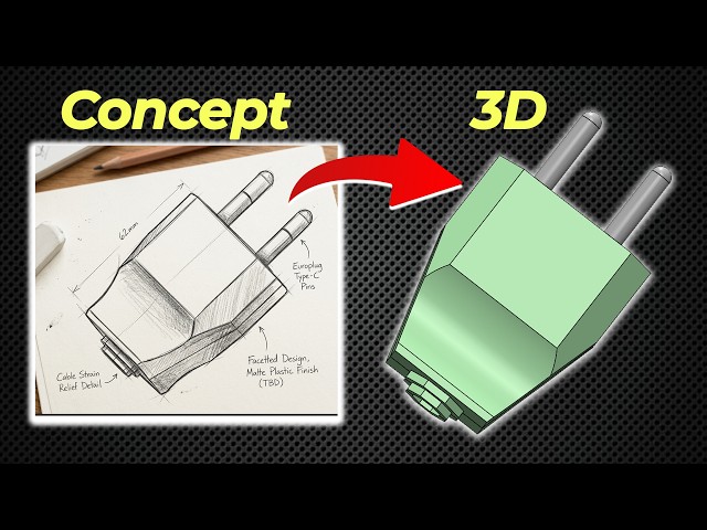 SOLIDWORKS Masterclass | Design a 2 Pin Plug from 2D Drawing