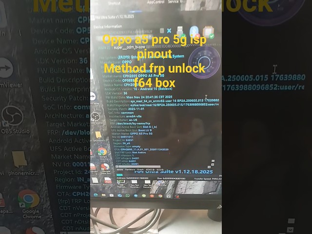 oppo a5 pro 5g frp unlock f64 box  / oppo cph2695 isp pinout solution/#frp @Ajaytechnical-lj3mc