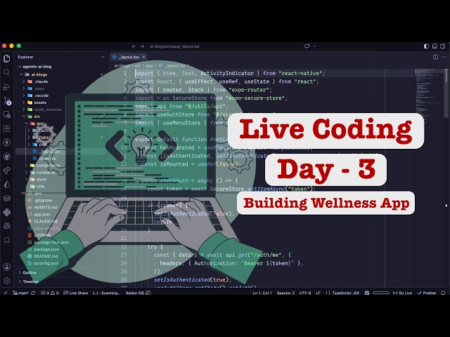 Day -3 Building a Wellness App with React Native (Expo) and Firebase