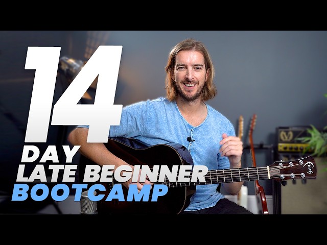 14 Day Late Stage Beginner Acoustic Bootcamp - Start FREE Here!