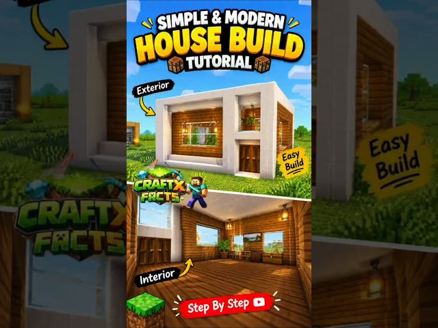 I Build An Modern Survival build In Minecraft |#shorts #minecraft #minecraftshorts #gaming #howto