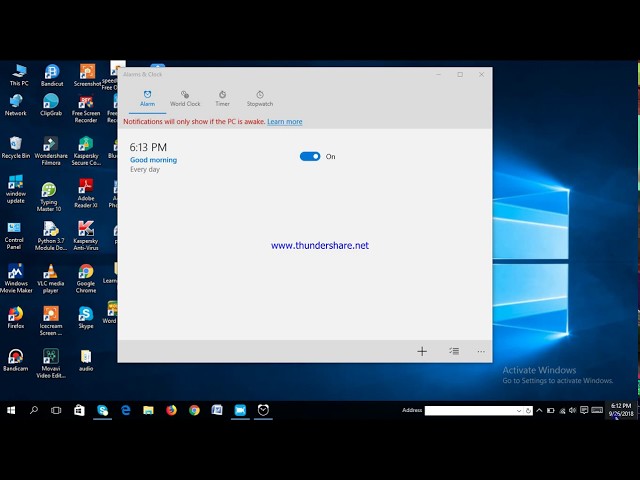 How to Set Alarm in Laptop?