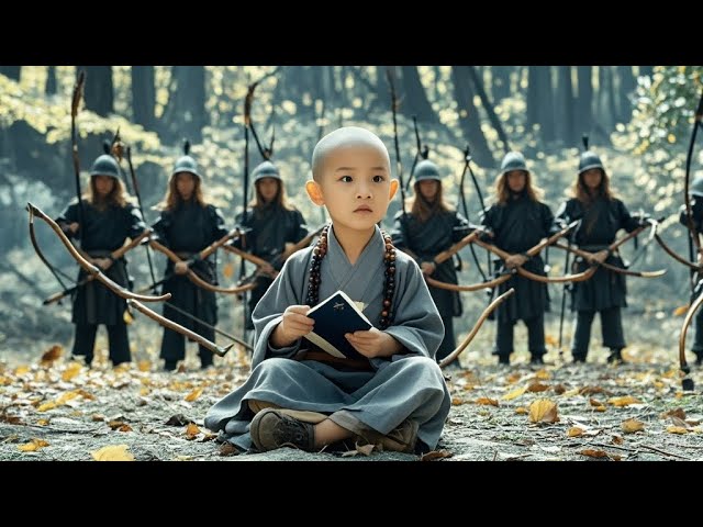 The 5-year-old little monk is a master, and he beats the bully with one strike