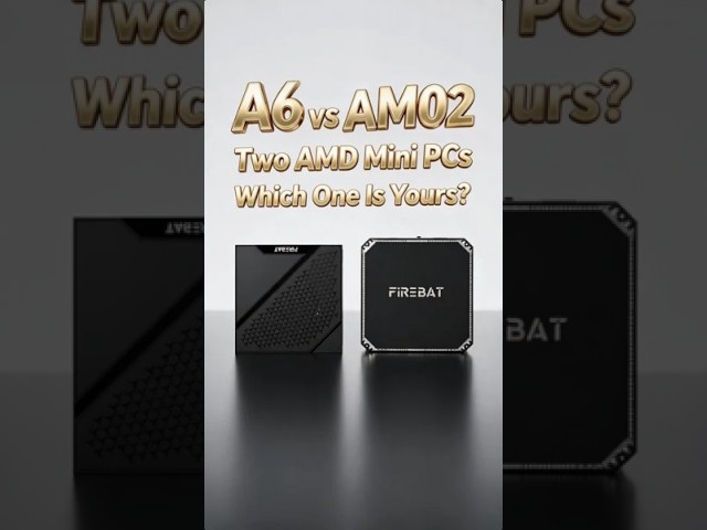 A6 vs AM02 in 60 Seconds | Specs First, Then Pick by Use #minipc #firebat #gaming #tech