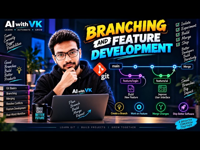 🔥 FDE Journey 34 - GITHUB - Create multiple branches in Github and merge...!!!