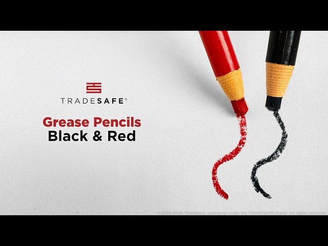 Grease Pencils - Black and Red China Markers | TRADESAFE